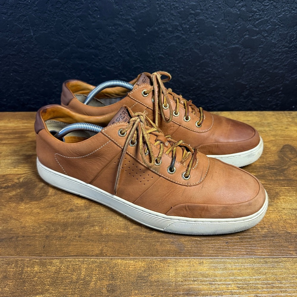Sperry Gold Cup Richfield LTT STS16300 Brown Leather Sneaker Mens 10.5M